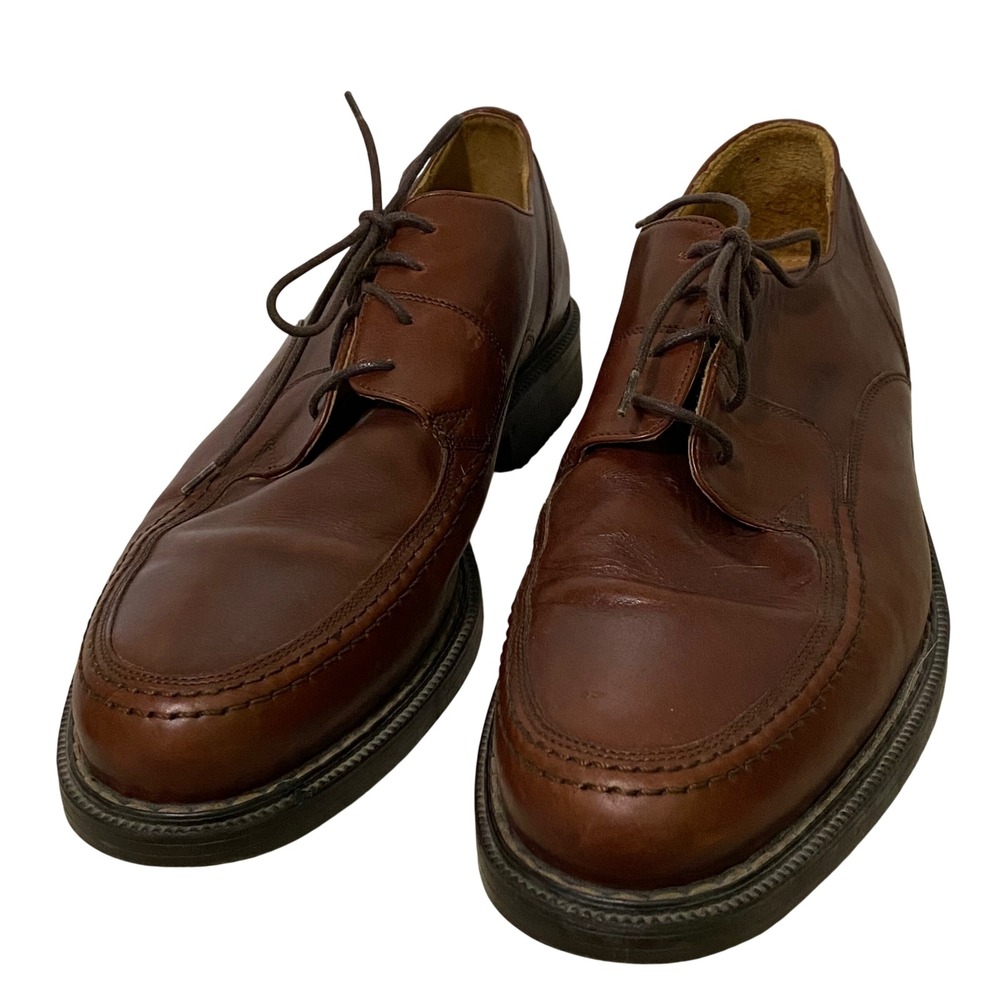 Bacco Bucci Mens Leather Derby Shoes Size‎ 12 Made in Italy Old Money Professor